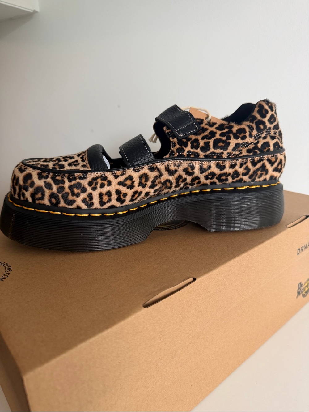 Dr Martens Buzz Leopard Print Platform Mary Jane size 9 - Picture 7 of 15